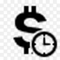 货币标志美元时钟Simple-