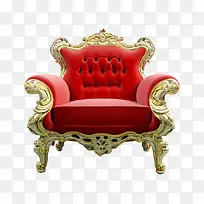 红色椅子png图片