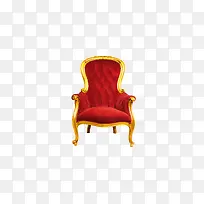 红色欧式椅子