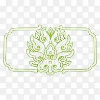 绿色中国风边框