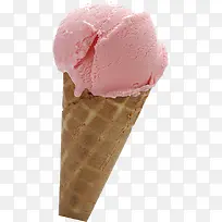 摄影夏日冰淇淋草莓味