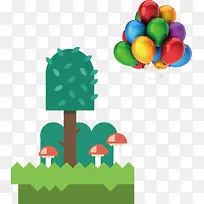 气球树林