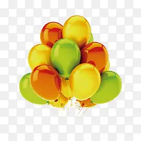 绿色气球黄色气球
