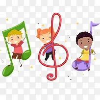 玩音乐的小孩子