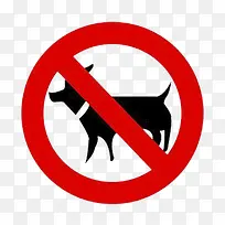 禁止宠物进入标贴