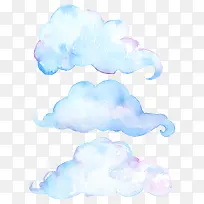 手绘云朵装饰图案
