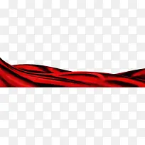 红色活动装饰丝带