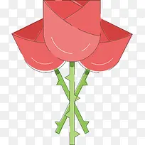 玫瑰花手绘