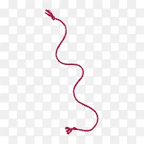 喜庆红色编织绳子