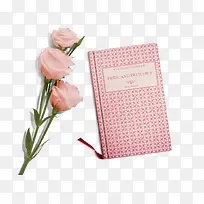 花朵玫瑰花笔记本