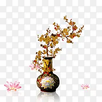 古典花瓶插花