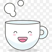 白色可爱茶杯