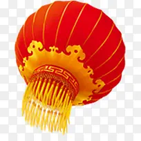 手绘中国风红色灯笼