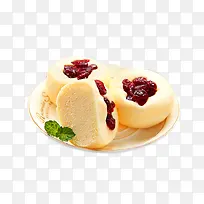 蔓莓蒸蛋糕免抠图片