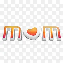 表白妈妈立体字