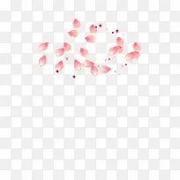 飘落的粉色花瓣素材