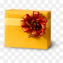 黄色礼物盒