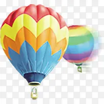 卡通热气球效果颜色