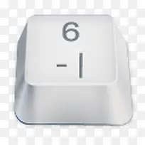 6白色键盘按键