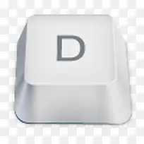 d白色键盘按键