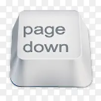 page down白色键盘按键