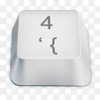4白色键盘按键