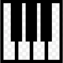 钢琴键的一部分图标
