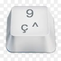 9白色键盘按键