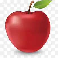 红苹果绿色水果素材