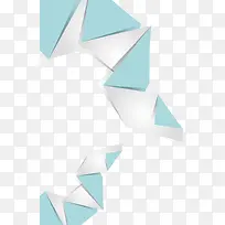 浅蓝几何折纸