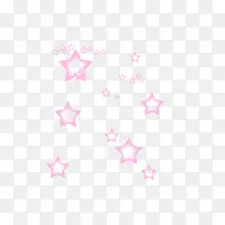 漂浮粉色星星