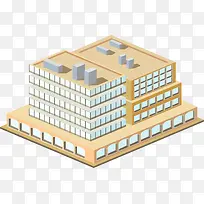 卡通楼房建筑素材