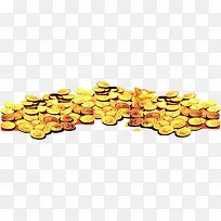 一堆金币