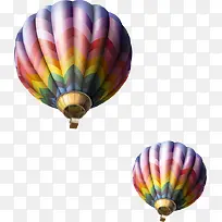 彩色条纹漂浮氢气球