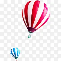 条纹彩色氢气球