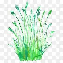 手绘草丛