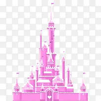 粉色卡通城堡设计