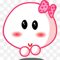 卡通白色蘑菇q版
