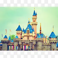 彩色游乐园建筑城堡
