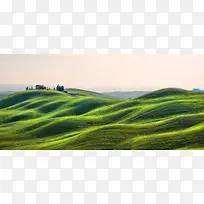 天空草地山坡背景