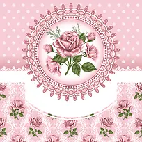 粉色浪漫玫瑰花装饰板