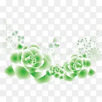 绿色玫瑰水草