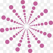 紫色圆形装饰图案