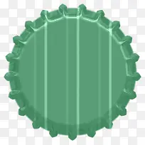 绿色创意啤酒盖