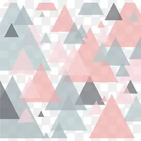 彩色几何三角花纹