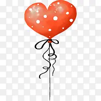 红色爱心气球生日