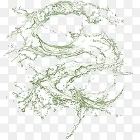 浅绿色透明液体