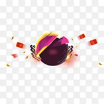 彩色扁平图案