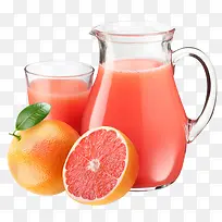 橙子玻璃果汁杯子