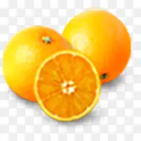 黄色橙子剖面设计